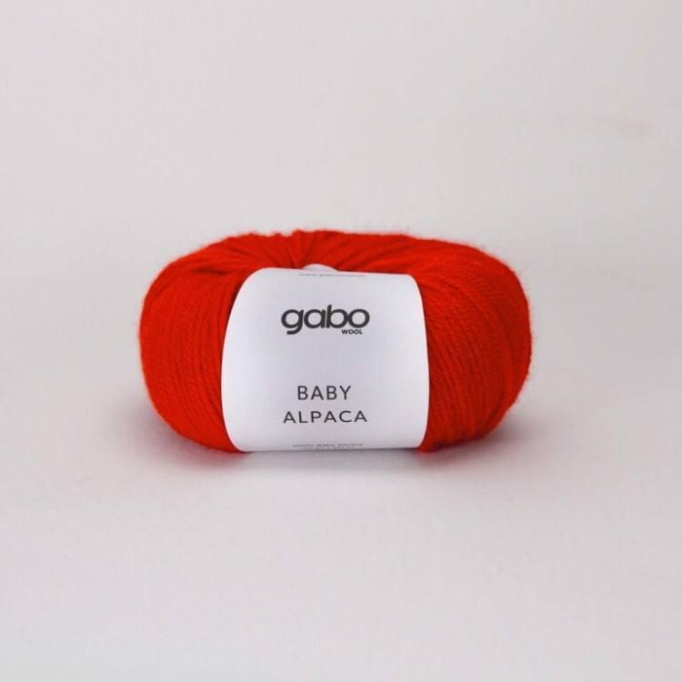 Włóczka Baby Alpaca – Szkarłatna Czerwień (1301) 50 g