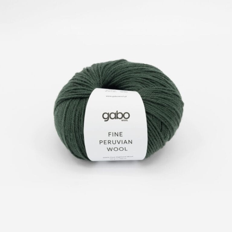 Włóczka Fine Peruvian Wool – Leśna Zieleń (8176) 50g