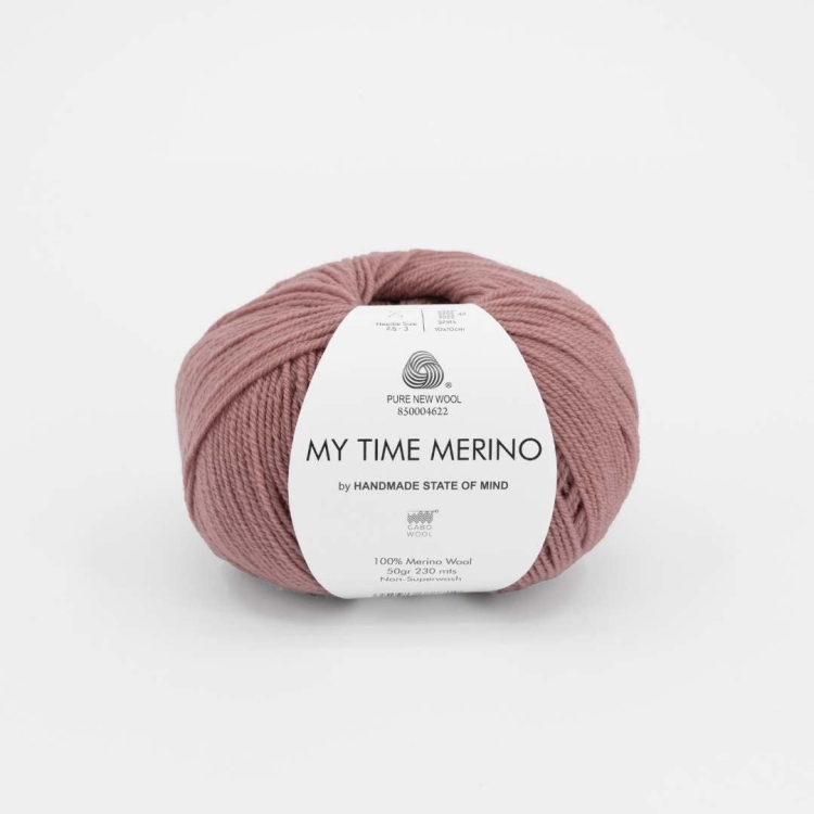 Włóczka My Time Merino by HSOM– Pudrowy Róż (9591) 50g