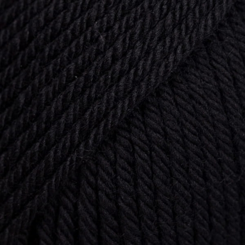 Włóczka Drops Daisy - czarny / uni colour 03