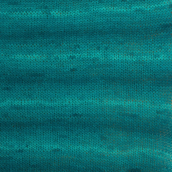 Drops Fabel - szmaragdowy / long print 918