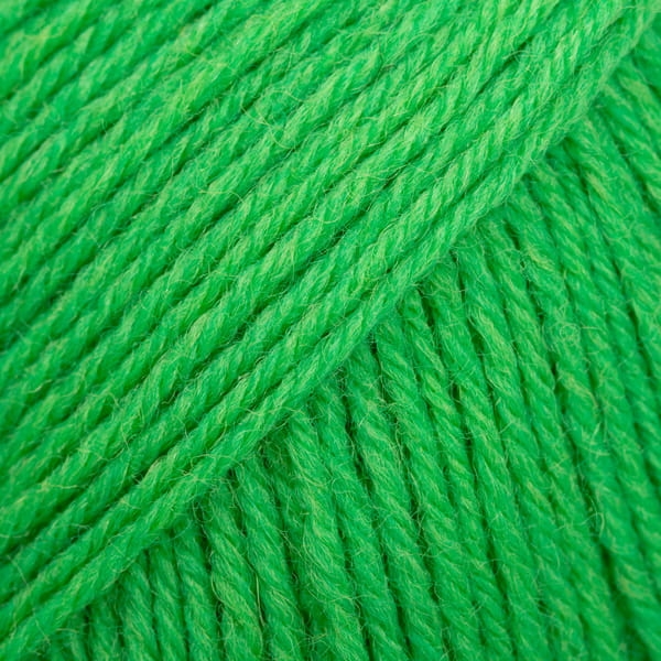 Drops Fabel - papuzia zieleń / uni colour 118