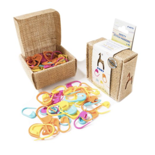 Znaczniki oczek Pony - agrafka Jute Box Mix 40 szt.