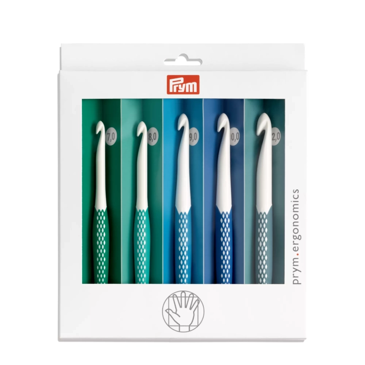 Zestaw ergonomicznych szydełek PRYM / 7,0-12,0 mm