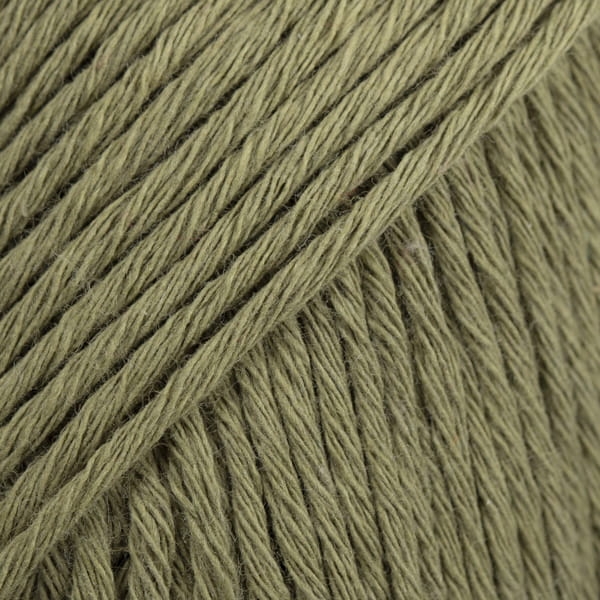 Drops Cotton Light - zielony khaki / uni colour 12