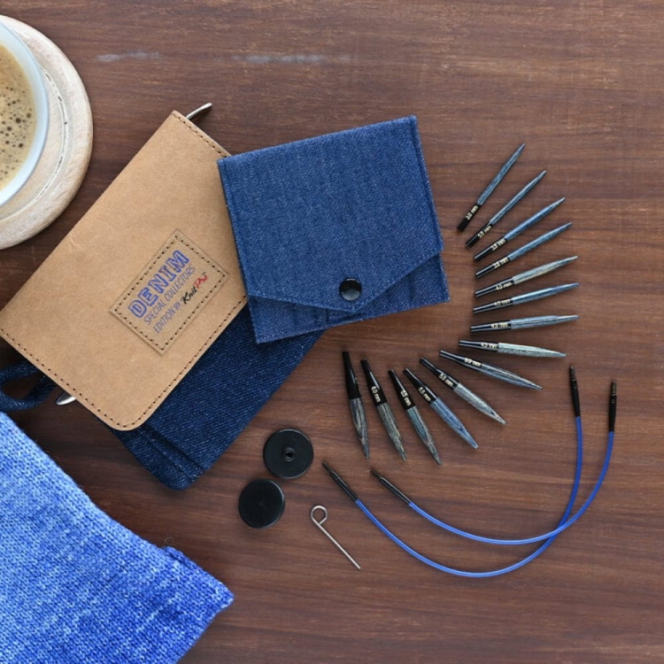 KnitPro MINI Indigo - zestaw drutów drewnianych