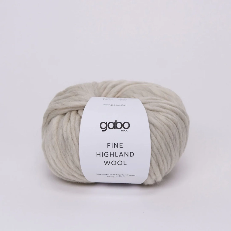 Włóczka Fine Highland Wool – Jasny Szary Melanż (2126)