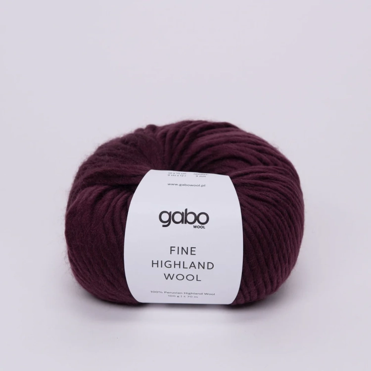Włóczka Fine Highland Wool – Burgund (2910)