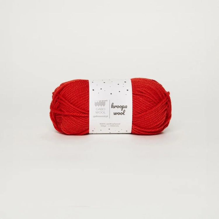 Włóczka Kroopa Wool – Czerwony (0137) 50g