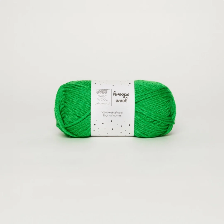 Włóczka Kroopa Wool – Soczysta Zieleń (0189) 50g