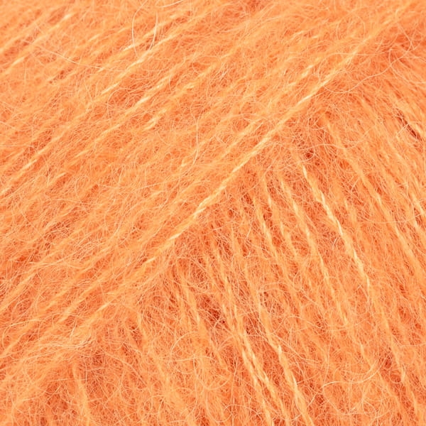 Włóczka Drops Brushed Alpaca Silk - mandarynka / uni colour 29