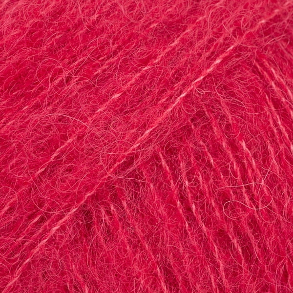 Włóczka Drops Brushed Alpaca Silk - czerwony / uni colour 07