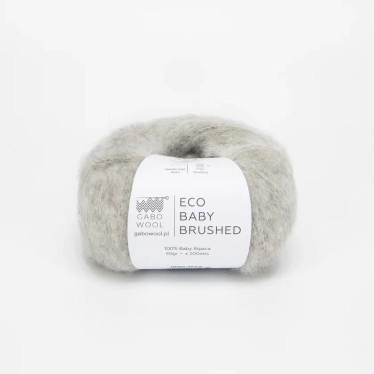 Włóczka Eco Baby Brushed – Jasny Szary (FTE1305) 50g