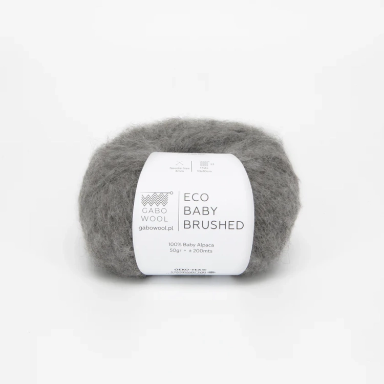 Włóczka Eco Baby Brushed – Szary (F2341) 50g