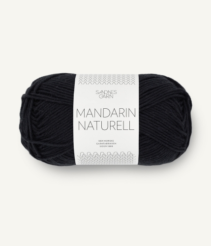 Sandnes Garn MANDARIN NATURELL - Svart (1099)
