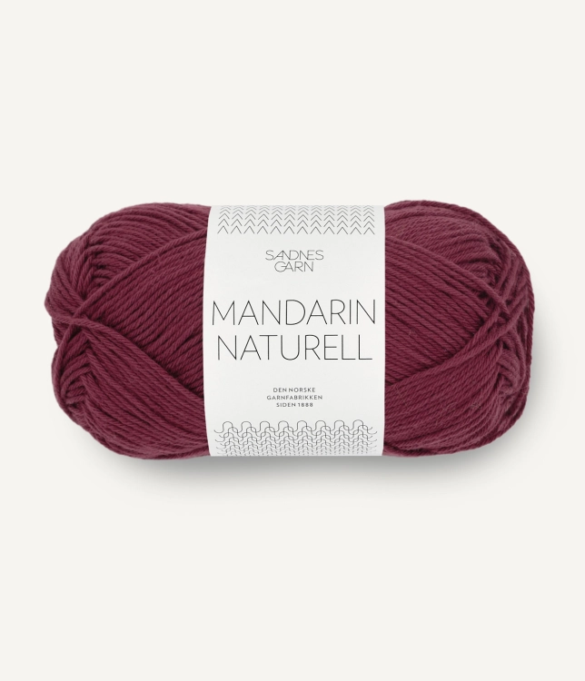 Sandnes Garn MANDARIN NATURELL - Dyp Burgunder (4372)