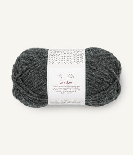 Sandnes Garn PetiteKnit ATLAS - Charcoal Melange (1070)