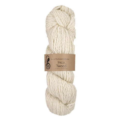 Viking Garn Snorre Exclusive Inca Tweed - Biały 100