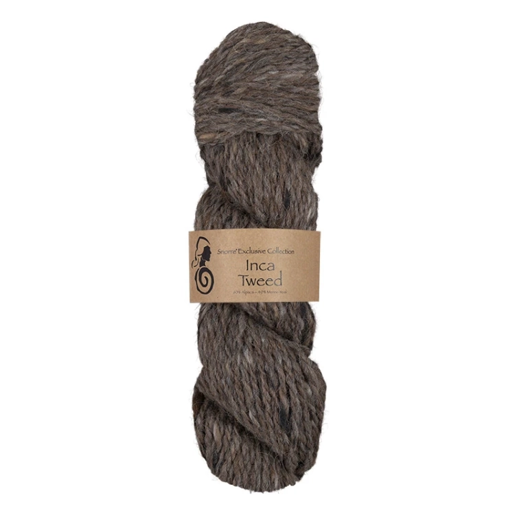 Viking Garn Snorre Exclusive Inca Tweed - Średni Brąz 109