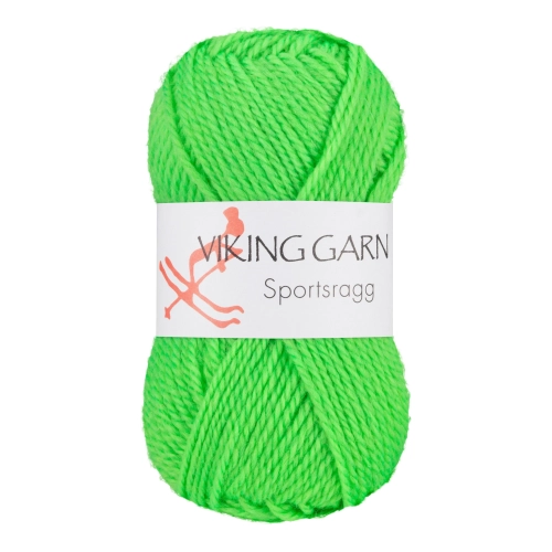 Viking Garn Sportsragg - Neonowa zieleń 535