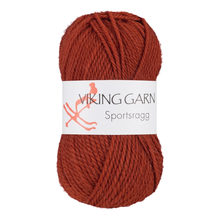 Viking Garn Sportsragg - Spalona pomarańcza 543