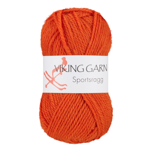 Viking Garn Sportsragg - Pomarańczowy 551