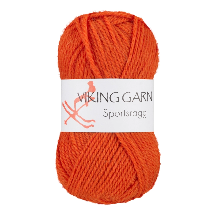 Viking Garn Sportsragg - Pomarańczowy 551