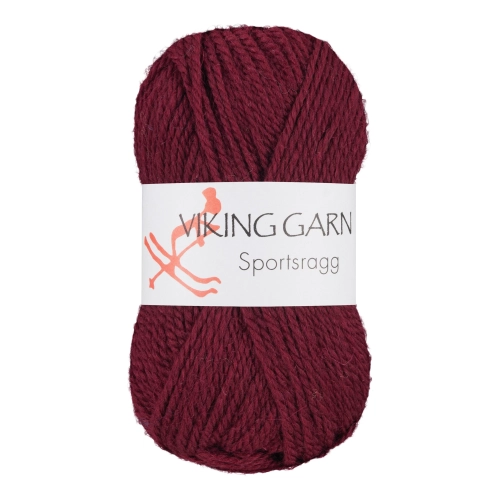Viking Garn Sportsragg - Ciemny burgund 555