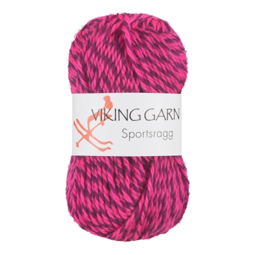 Viking Garn Sportsragg - Multi różowy/fioletowy 556