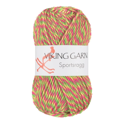 Viking Garn Sportsragg - Multi neon 558