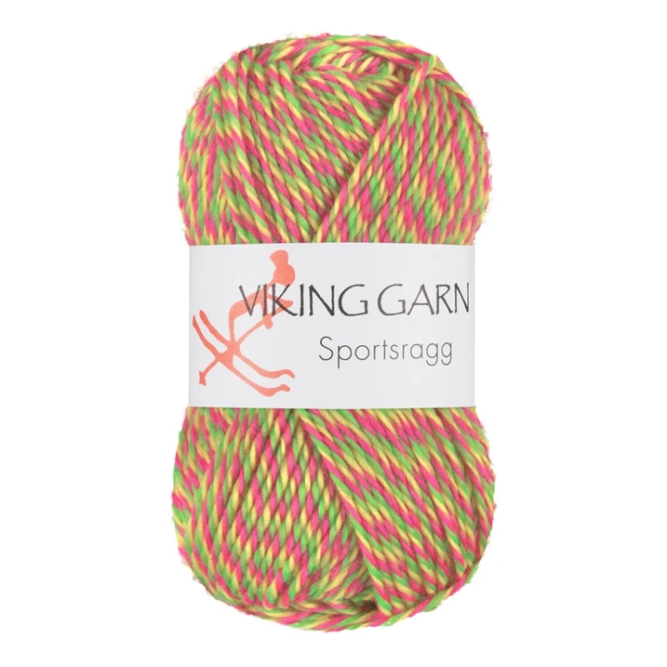 Viking Garn Sportsragg - Multi neon 558
