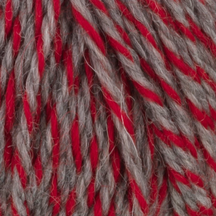 Viking Garn Sportsragg - Multi-szaro-czerwony 560