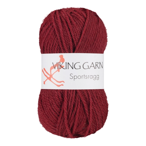 Viking Garn Sportsragg - Wino czerwone 561