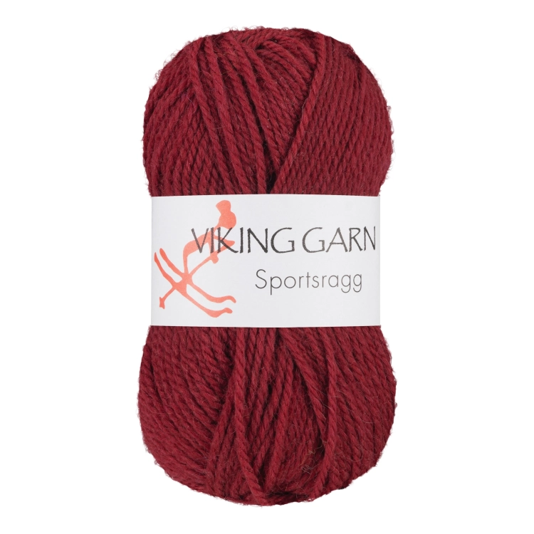 Viking Garn Sportsragg - Wino czerwone 561