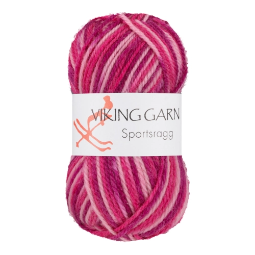 Viking Garn Sportsragg - Multi-różowy 564