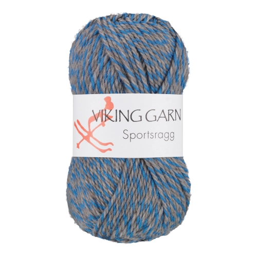 Viking Garn Sportsragg - Multi-szaro-niebieski 570