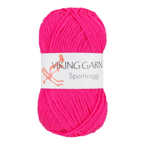 Viking Garn Sportsragg - Neonowy róż 577
