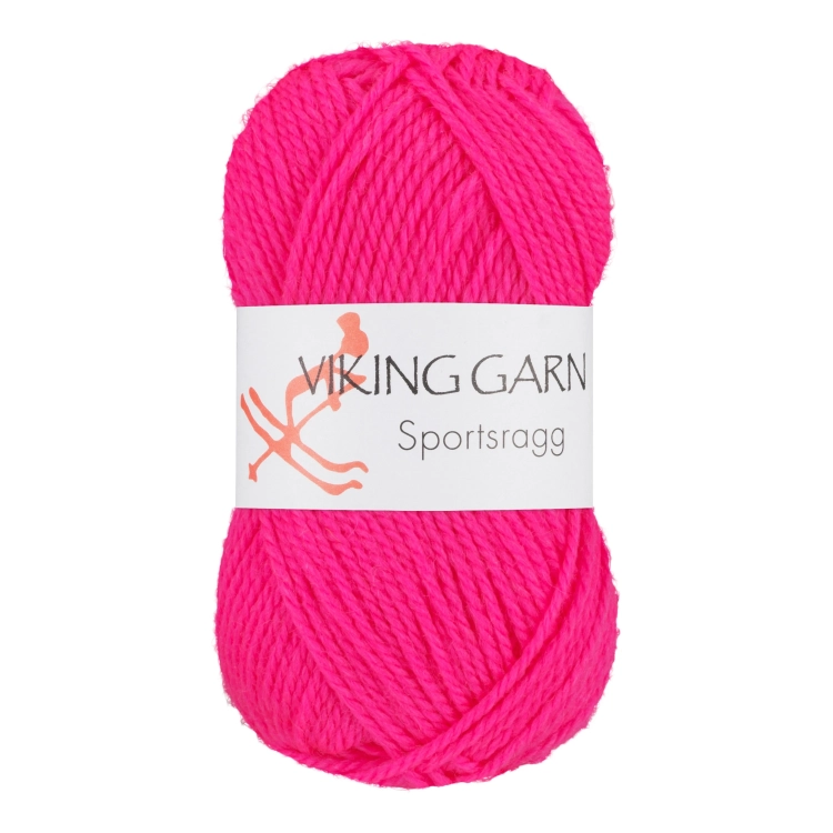 Viking Garn Sportsragg - Neonowy róż 577