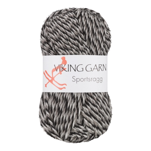 Viking Garn Sportsragg - Multi-szary-czarno-biały 580