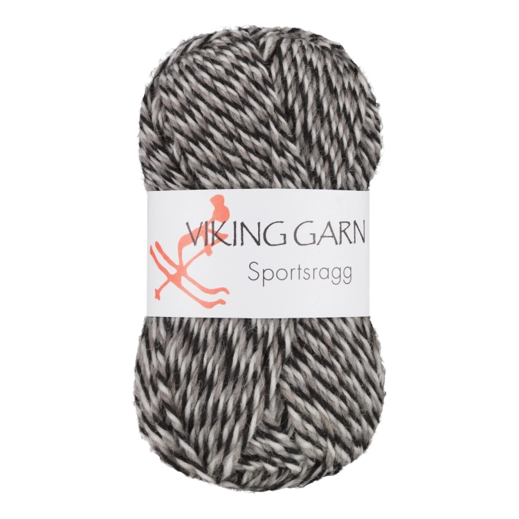 Viking Garn Sportsragg - Multi-szary-czarno-biały 580