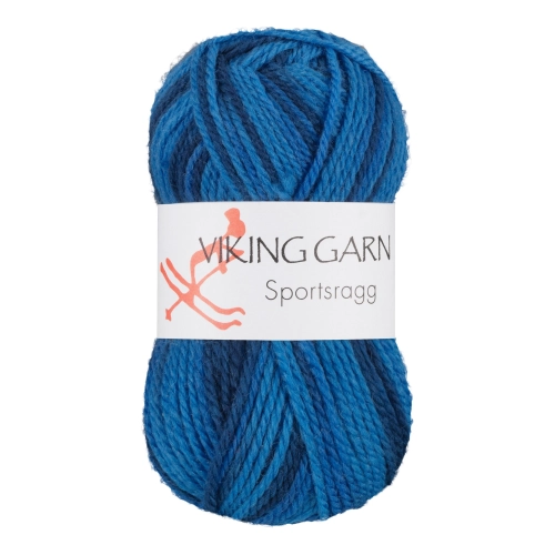 Viking Garn Sportsragg - Multi-niebieskie odcienie 583