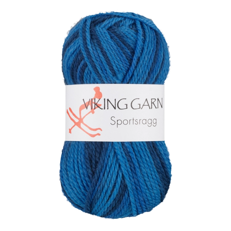 Viking Garn Sportsragg - Multi-niebieskie odcienie 583