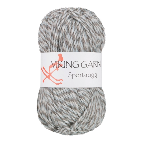 Viking Garn Sportsragg - Multi-biało-beżowo-niebieski 585
