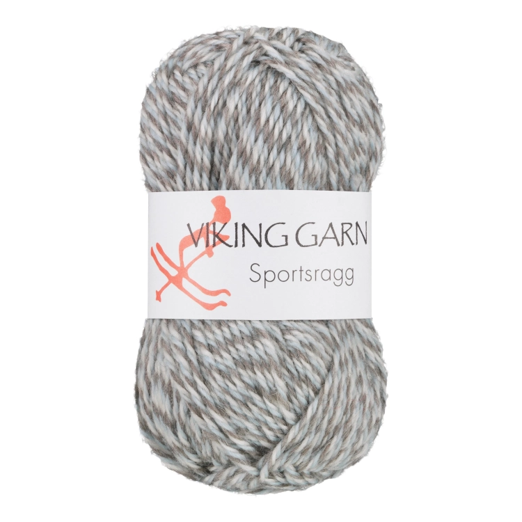 Viking Garn Sportsragg - Multi-biało-beżowo-niebieski 585