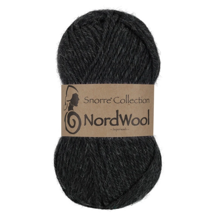 Viking Garn Snorre Collection NordWool - Węgiel szary 117