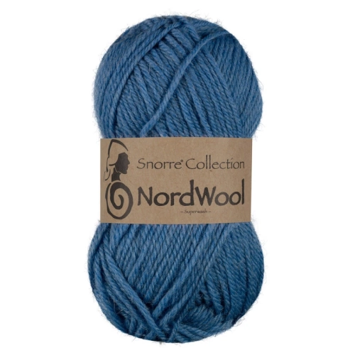 Viking Garn Snorre Collection NordWool - Średni niebieski 123