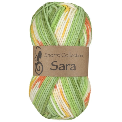 Viking Garn Snorre Collection Sara - Multi zielony/pomarańczowy 932