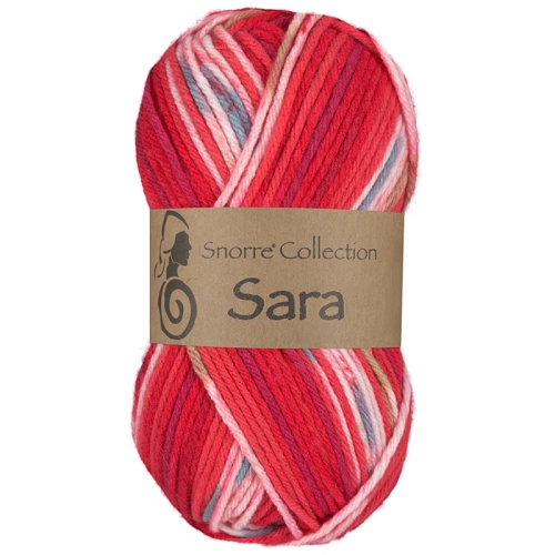 Viking Garn Snorre Collection Sara - Multi czerwony 953