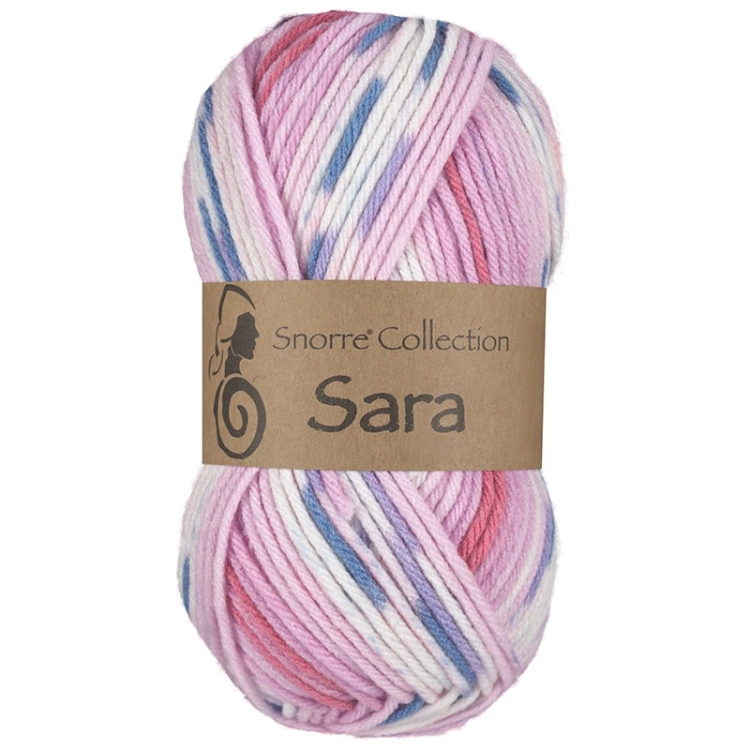 iking Garn Snorre Collection Sara - Multi jasnoróżowy/fioletowy 961