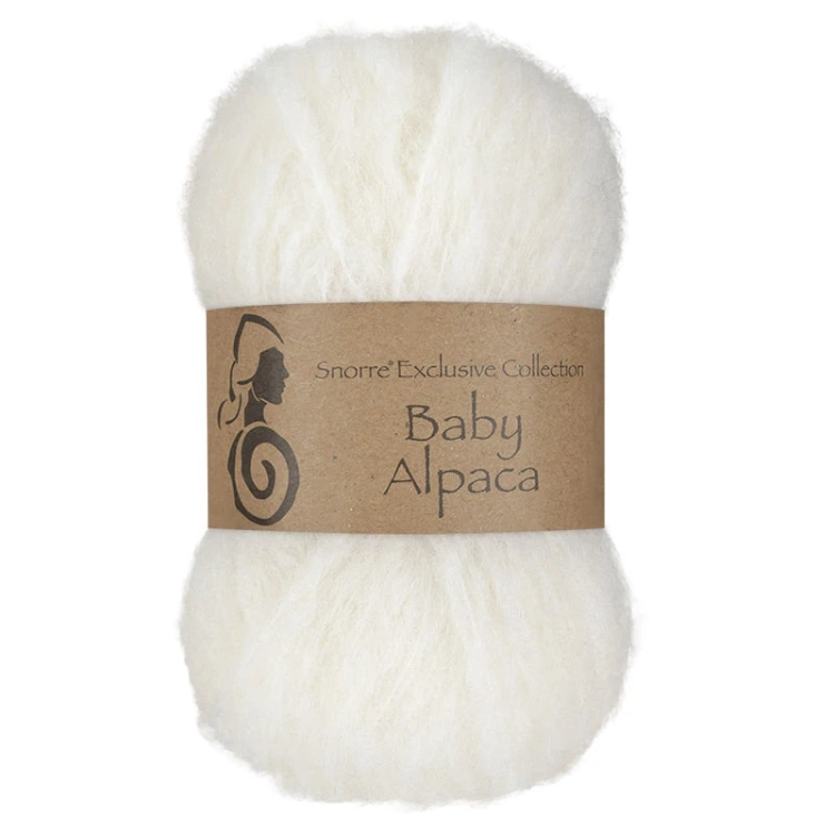 Viking Garn Snorre Exclusive Baby Alpaca - Biały 300